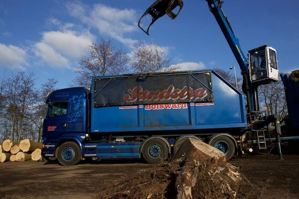 Hout als brandstof is ook een logistieke uitdaging. 